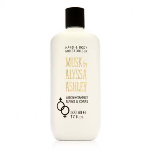 Alyssa Ashley White Musk Hand & Body Moisturiser 500 ml.