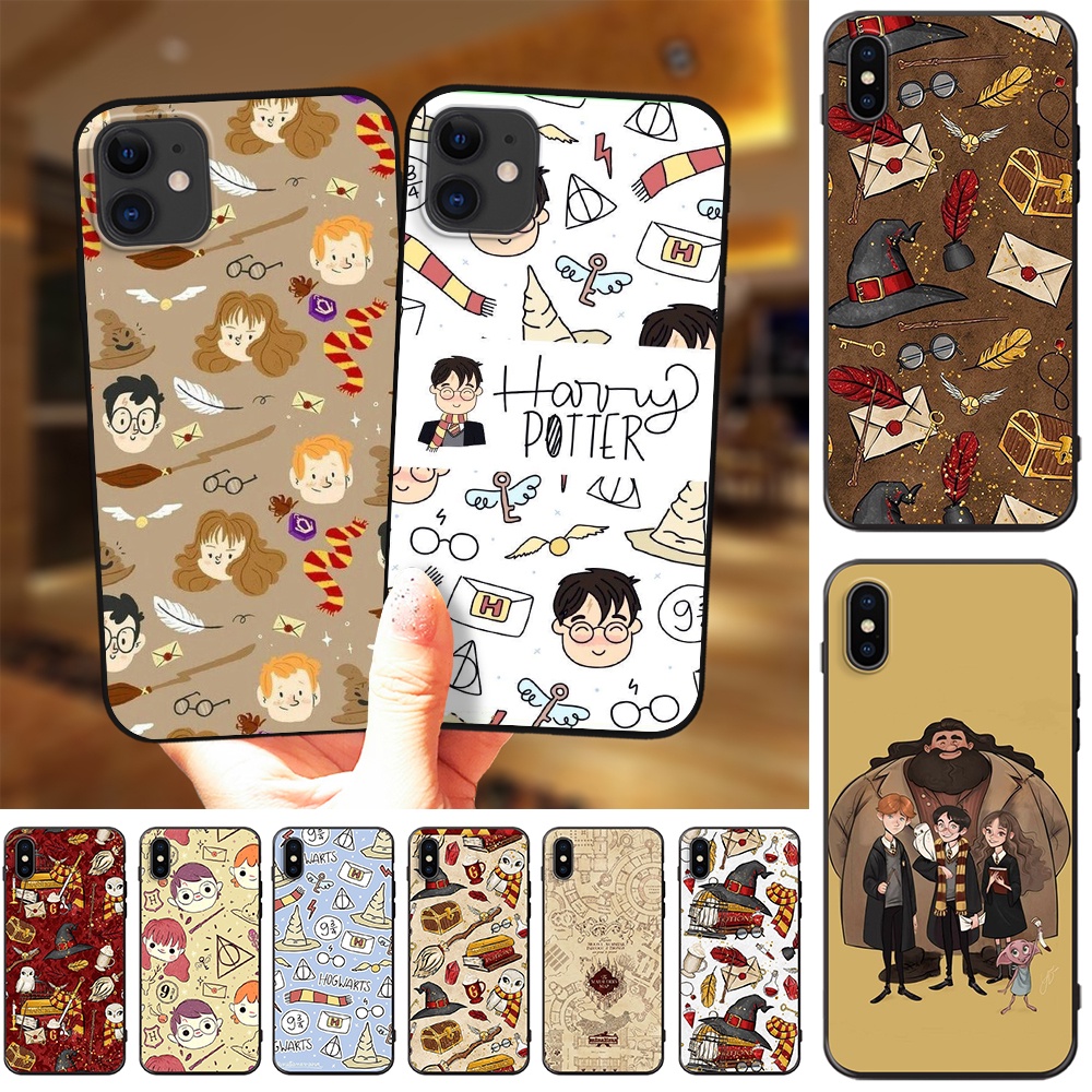 ❤ Ready Stock ❤ Case for iPhone 11 7 8 SE 2020 7 Plus 8 Plus 6 6s XR Black soft silicone printing phone case Harry Potter