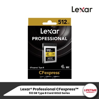 Lexar® Professional CFexpress™ Type B Card GOLD Series (ซีเอฟการ์ด) ความจุ 512 GB