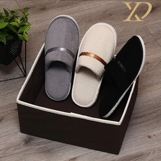 SY_SHOP slipper รองเท้าใส่ในบ้าน รองเท้าโรงแรม พื้นยาง สลิปเปอร์ กันลื่น (size:40-42)