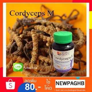 Cordyceps M คอร์ดิเซพส์ เอ็ม ตังถั่งเฉ้า ชนิดแคปซูล สูตรสำหรับผู้ชาย ขาวละออ