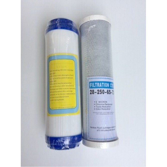 ใส้กรองน้ำ 4 ขั้นตอน สำหรับเครื่องกรองน้ำมาตรฐาน 10 นิ้ว สําหรับColandas,Aquatek,Marine และยี่ห้ออื่นๆ