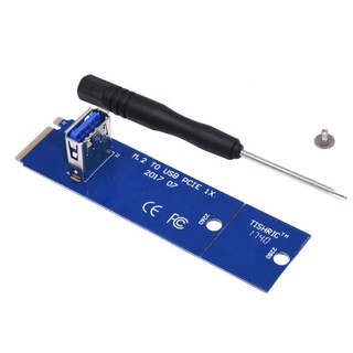 (แท้) M.2 To PCI-E USB 3.0 Adaptor Card  Pcie Riser Card อะแดปเตอร์การ์ด สำหรับแปลง M.2 เพื่อต่อการ์ดจอ จัดส่งในไทย
