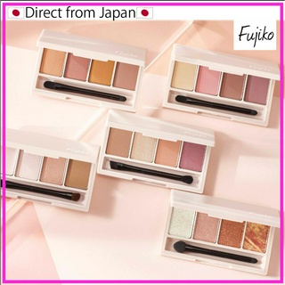 Fujiko อายแชโดว์พาเลท -Tashi Pale- Ĕwarm Orange /Mauve Pink / Pink Orange Glitter / Nude Beige /Brown ที่สามารถใช้เขียนคิ้วได้【ส่งตรงจากญี่ปุ่น】