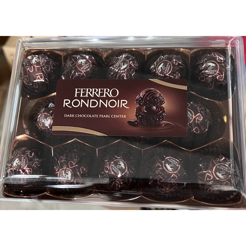 Ferrero Rondnoir Dark Chocolateรสชาติเข้มข้นของดาร์กช็อกโกแลตในความกรอบ ...