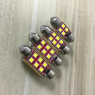 หลอดไฟในรถยนต์ SMD LED 41mm C5W C10W 3030 ขนาด 31 36 39 มม. 1 ชิ้น