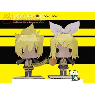 Lora PZ1 โมเดลตุ๊กตากระดาษแฮนด์เมด รูปอนิเมะ Hatsune Miku 3d zg03