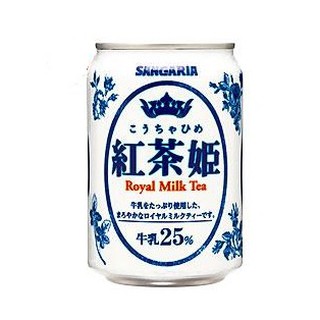 ชานมญี่ปุ่น Sangaria Tea Princess Royal Milk Tea 275g ชานม ชานมหวานน้อย รสชาติกลมกล่อม เครื่องดื่มญี่ปุ่น (CANขาว275g)