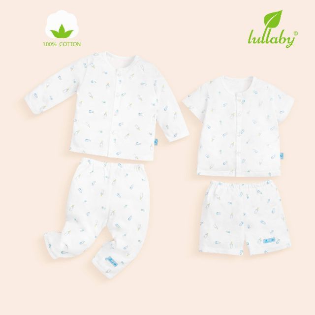 ชุดขวดนมผ้าฝ้ายบางแขน Lullaby Spring Summer 2019 Collection