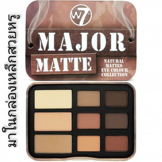 (แท้100%) W7 Major Matte Natural Mattes Eye Colour Collection