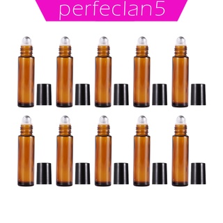 10Pcs Roll On Bottle 10ml Thin Roller Small Vial Aromatherapy
