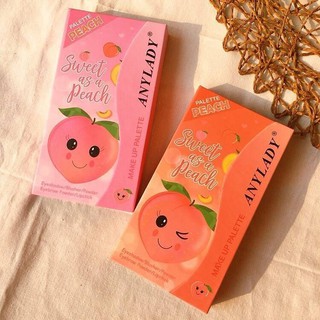 งานแท้💯💯💯  Sweet as a peach ✨ by Anylady 🍑🍑 Palette ANYLADY.