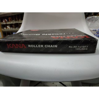 KANA โซ่เดี่ยวเบอร์ 80-1R 10ฟุต=1กล่อง โซ่ส่งกำลัง โซ่ลำเลียง KANA Roller Chain 80-1R KANA แท้100% !!! ราคาดี !!!