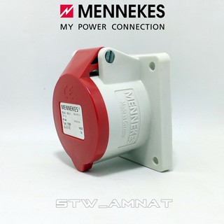 MENNEKES เต้ารับฝังอุตสาหกรรม ขนาด 16A 4Pin(3P+E) 400V