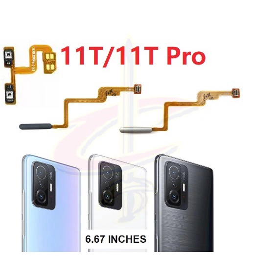 ลายนิ้วมือ แพรปุ่มโฮมสแกนนิ้ว ( Finger ) ปุ่มเปิดปิด สําหรับ xiaomi mi 11T Pro