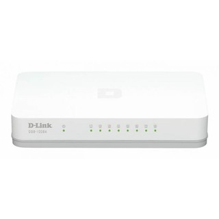 D-Link 8 Port Gigabit Switch 10/100/1000 DGS-1008A (สีขาว)