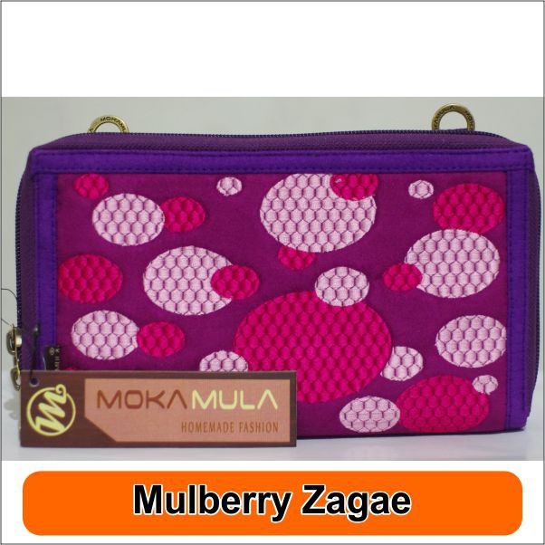 Mokamula HPO Mulberry Zagae - กระเป๋าสตางค์สลิงชาติพันธุ์