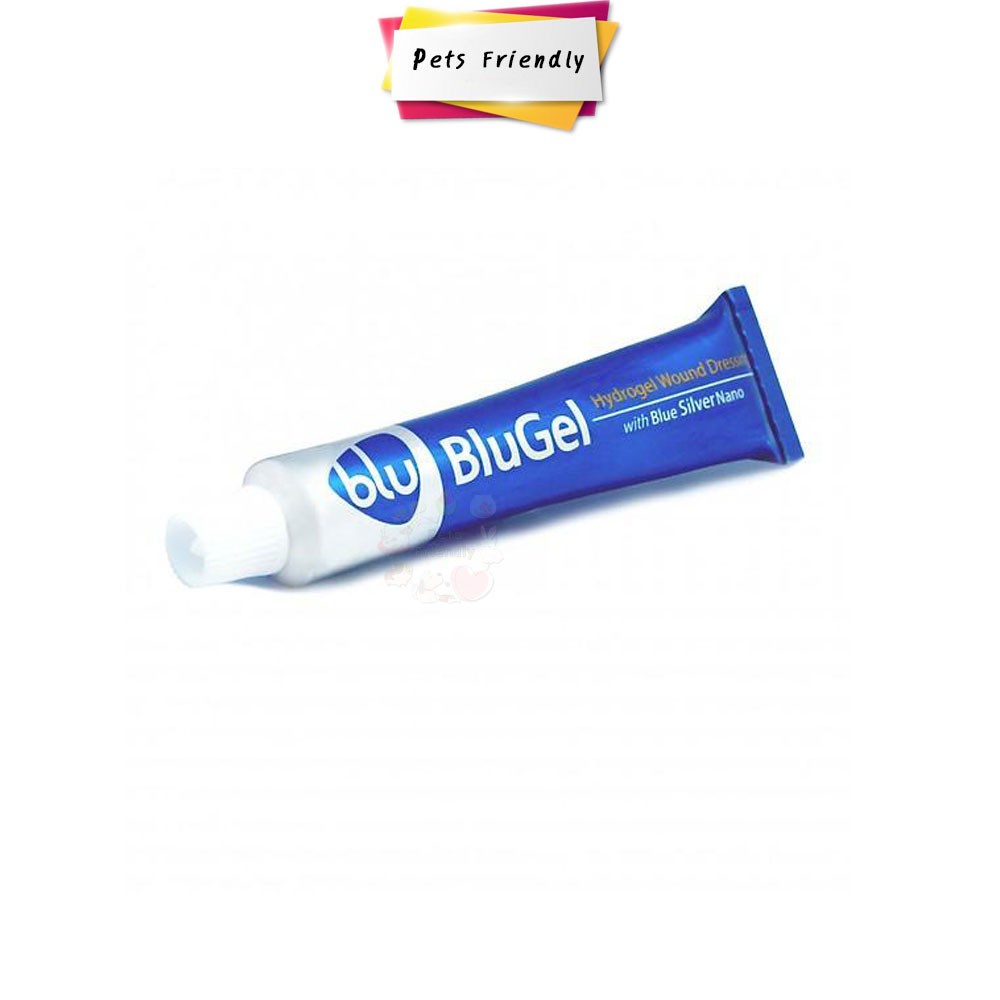 อาหารสัตว์☜☃۞[15g] BluGel Nano silver บลูเจล เจลเร่งเนื้อสำหรับแผลชนิดเฉียบพลันและเรื้อรัง สำหรับสัตว์เลี้ยง