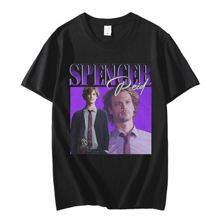 T-shirt  เสื้อยืดแขนสั้น พิมพ์ลายกราฟฟิค Spencer Reid สไตล์ฮิปฮอป ฮาราจูกุ สตรีท ขนาดใหญ่ แฟชั่นสําหรับผู้ชาย และผู้หญิง