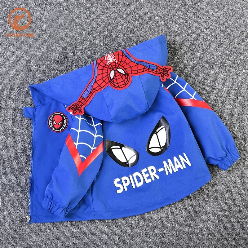YA ZHOU LONG เสื้อแจ็คเก็ตมีฮู้ดลำลองสำหรับเด็กผู้ชาย สวมใส่สบายและระบายอากาศได้ดี