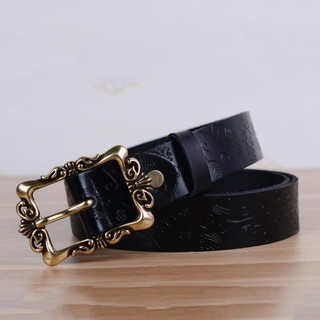 Fin 1 เข็มขัดผู้หญิง Womens Belt รุ่น Luise 12ZX - สีดำ