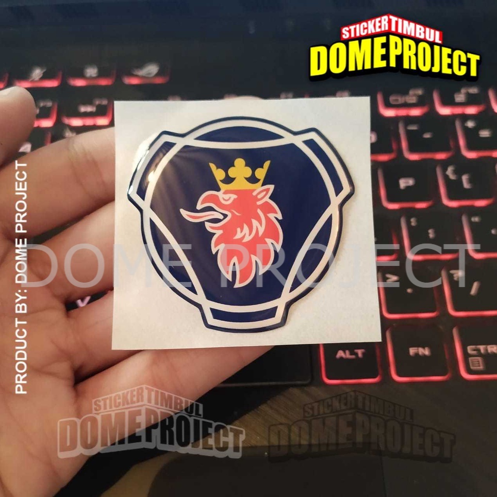 SCANIA สติ๊กเกอร์ ANTI-PURING FLEXY RESIN EMBLEMS