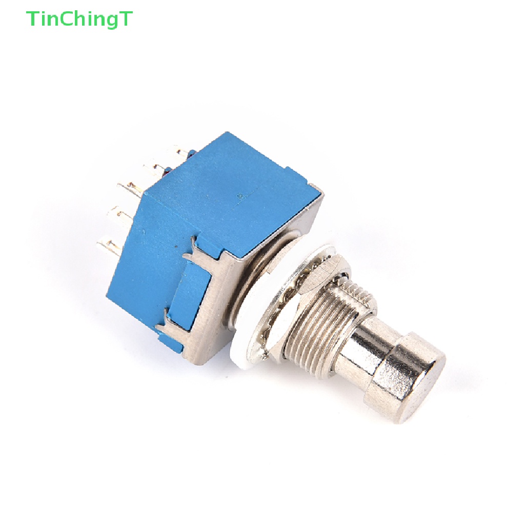 [TinChingT] กล่องเหยียบเอฟเฟคกีตาร์ โลหะ 9-pin 3PDT สีฟ้า 1 ชิ้น