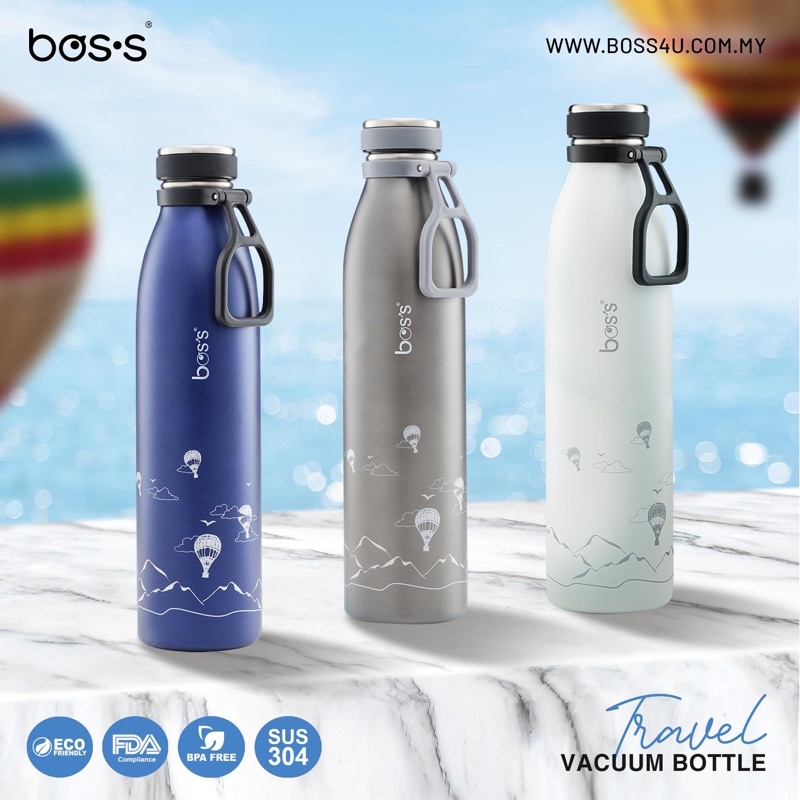 Boss S/S Travel Vacuum Bottle 350ml 500ml 750ml 1000ml (BTS0350H0500H0750H1000H)