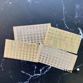 สติกเกอร์ตัวอักษรเฉพาะ A E I O U มีH M N P R S Tแยกค่ะ (Alphabet sticker,Metal Sticker)