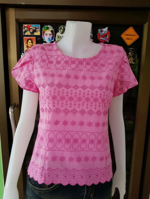 เสื้อลูกไม้สีหวานๆ ลดราคาจุกๆ #เสื้อขาว# #เสื้อสีขาว