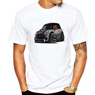 Tee เสื้อยืดสีขาวผู้ชาย ใหม่ เสื้อยืด แบบนิ่ม ลาย Mini Cooper R53 Jcw Racing หลากสี Infpef96Kjmdpf61