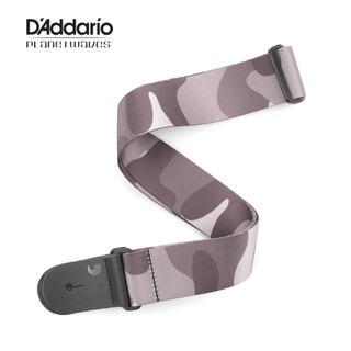 สายสะพายกีตาร์ Planet Waves P20W1405 Polyester Guitar Strap, Camo, Black