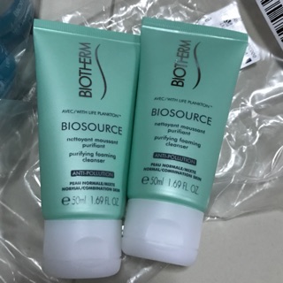 Biotherm Biosource [ของแท้] Hydra-Mineral Cleanser - Toning Mousse 50ml /20ml