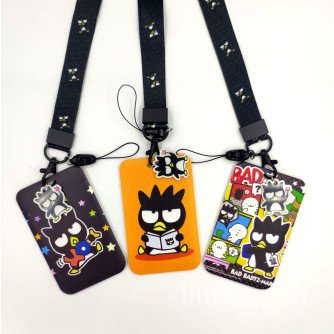 BADTZ MARU Cool Penguin ซองใส่บัตร Card Holder With Lanyard สายคล้องบัตร Neck Strap ซองใส่บัตรพนักงาน Card  Holder บัตรเครดิต
