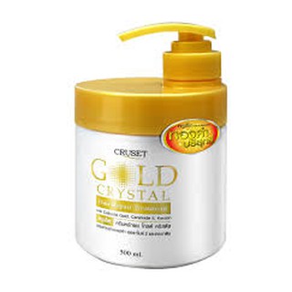 ครูเซ็ท ทรีทเมนท์ โกลด์ คริสตัล ครูเซ็ท500mlCruset Gold Crystal Hair Repair Treatment 500 ml.