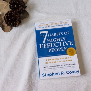 วรรณกรรม ฉบับภาษาอังกฤษ " The 7 Habits of Highly Effective People : Powerful Lessons in Personal Change " Seven Habits