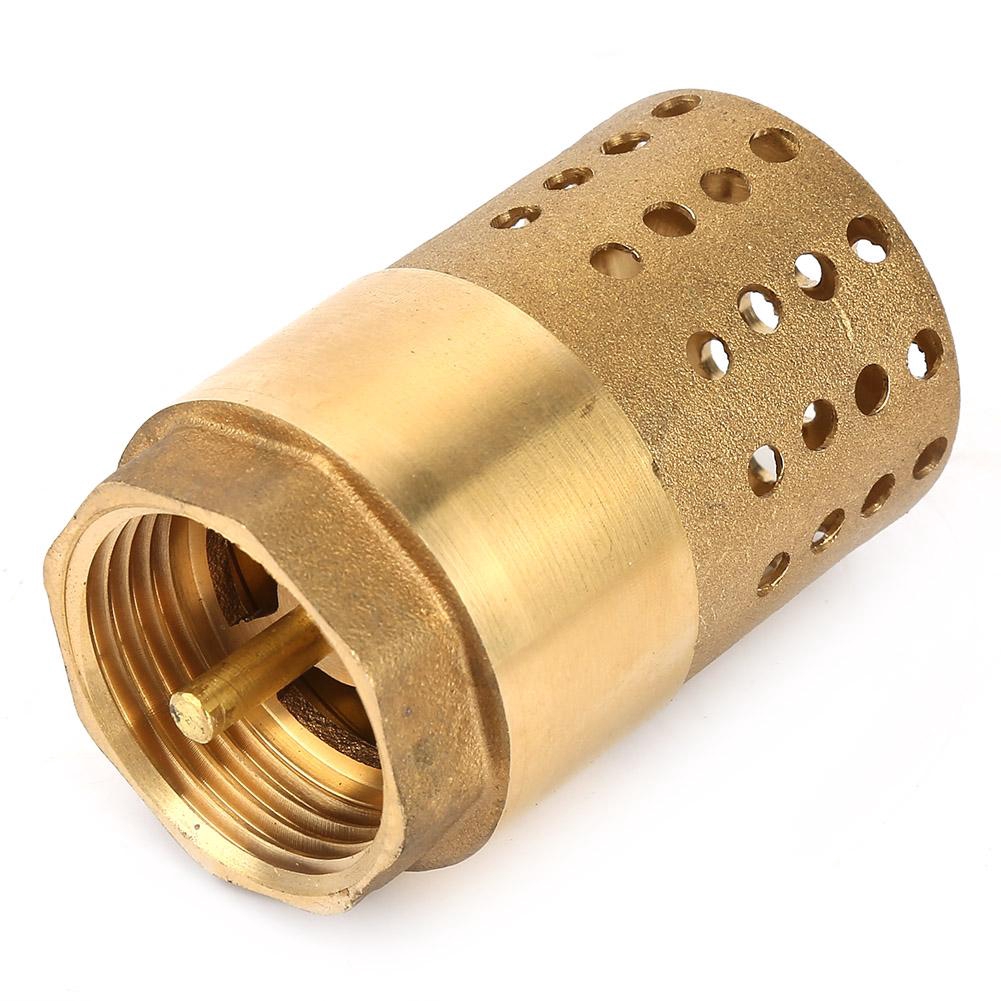 Brass One Way Female Thread Foot Valve Mesh Check Valve with Holes ...