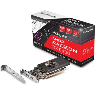 Sapphire Pulse Radeon RX 6400 Low Profile Gaming Graphics Card with 4GB GDDR6