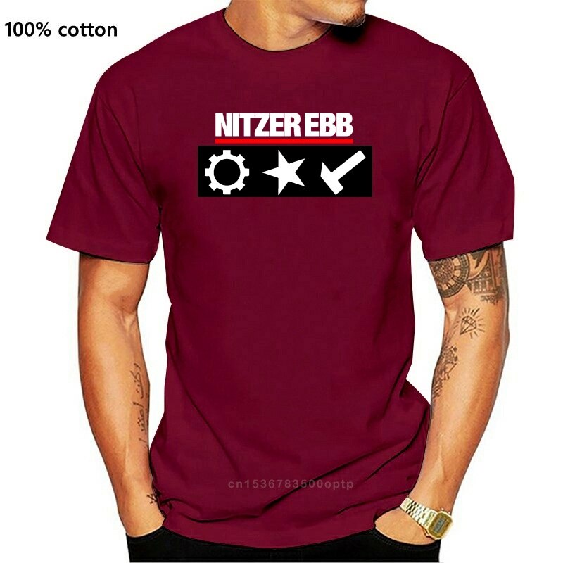 Nitzer Ebb T เสื้อ nitzer ebb อุตสาหกรรม punk rock อายุรวม ที่มีความรุนแรง สนามเด็กเล่น ร่วมบทพูด