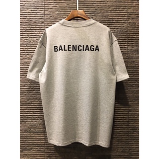 เสื้อแขนสั้น บาเรนเซียก้า FALL 21-22T-SHIRT Size XS อก 42 / S อก 44 / M อก 46 / L อก 48 (สีเทา) ถ่ายสดจากสินค้าจริง100%