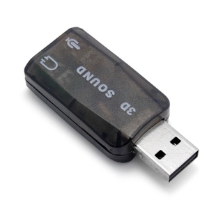 Sel อะแดปเตอร์แจ็ค USB เป็น 3 5 มม. USB 2 0 เป็นไมโครโฟน Aux การ์ดเสียงภายนอก 3D HFR8103 สําหรับ PC