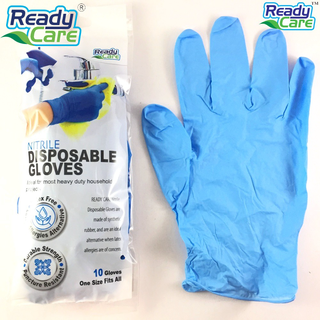 Readycare ถุงมือยางไนไตรล์ Readycare Nitrile Disposable Gloves 10 ชิ้น