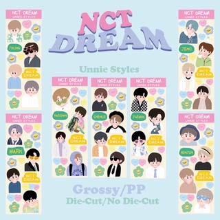 สติ๊กเกอร์ NCT DREAM (FANART MEMBERS) ขาวมัน/PP ไดคัท/ไม่คัท