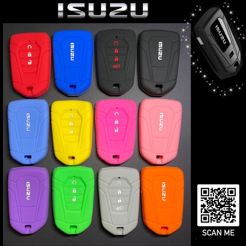 ซิลิโคนกุญแจรีโมทรถยนต์ Isuzu D-max & Mu-X ( ปี2020-2021 ) เคสกุญแจรถ (ป้องปกรีโมท ไม่ให้เกิดรอย)