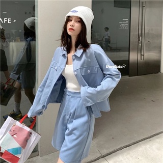 Daralista♡︎ (SS03) Baby Blue Set #พร้อมส่ง🌼ชุดเซ็ทเสื้อกางเกง​ ชุดเซ็ท​ 2ชิ้น​ เสื้อผ้าเกาหลี