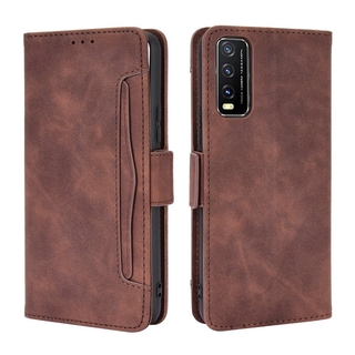 Vivo Y20 2020 Y20i Y 20 i 20i Flip Case Leather Card Slot Removable Wallet Holder Funda Vivo Y20 Case Vivo Y20i V2027 V2029