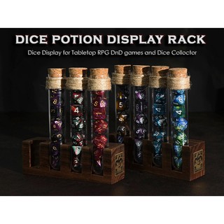 1 x Display Rack (ไม่มีลูกเต๋าและไม่มีหลอด) (NOT include Dice Potion Flask)(ONLY DISPLAY WOODEN) | Dungeons and Dragons