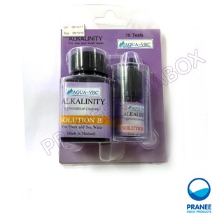 AQUA-VBC Alkalinity ชุดทดสอบความค่าน้ำความเป็นด่าง สำหรับน้ำทะเลและน้ำจืด, น้ำยาทดสอบค่าน้ำ, น้ำยาวัดค่าน้ำ