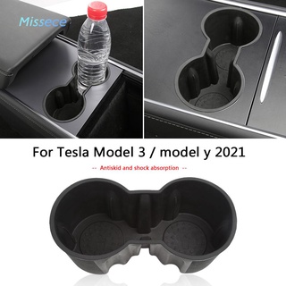 ❤Missece❤TPE Console Cup Holder Insert for Tesla Model 3 Model Y 2021 Accessories❤Automobiles