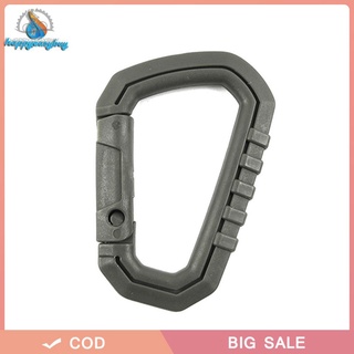 D-Ring Camp Snap Clip Hook Buckle Keychain Hiking Climbing Carabiner